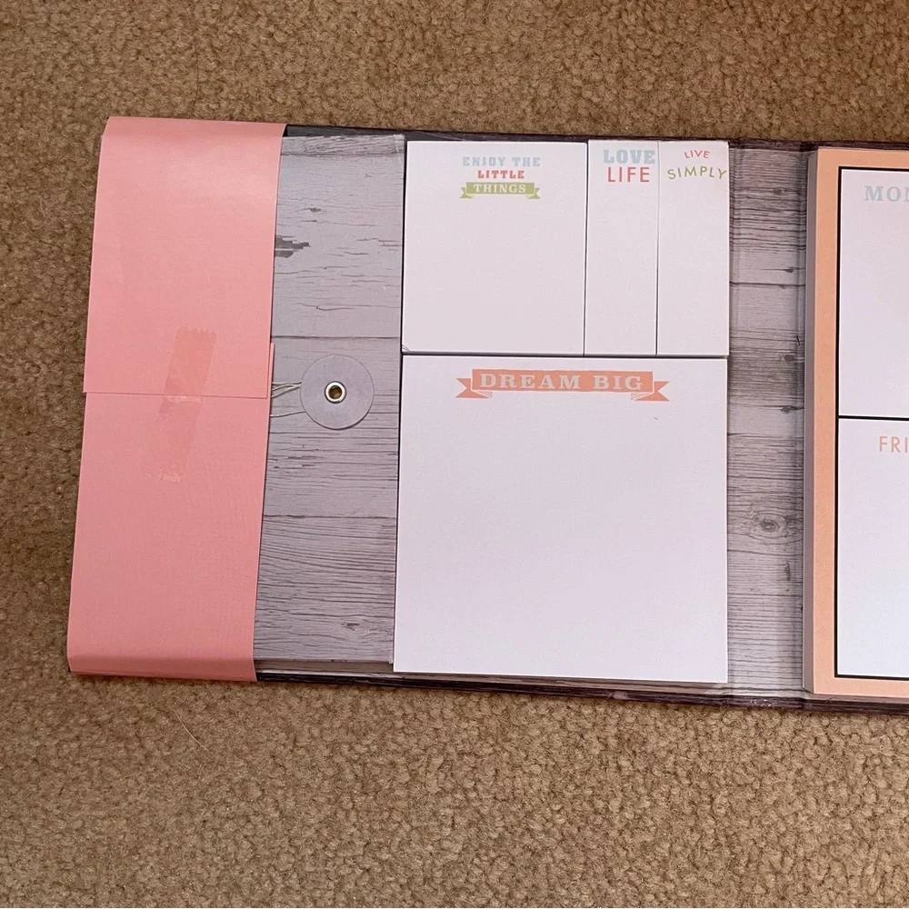 NWOT Set of 2 Office School Preppy Celestial Work Sticky Note Planner Notebook